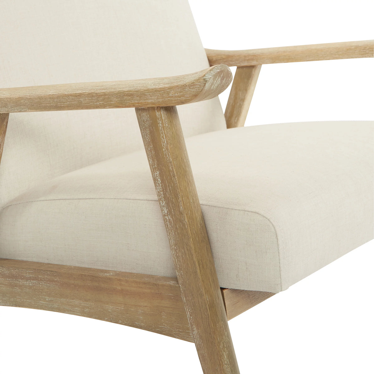 Linen Fabric Chair with Brushed Finished Frame P591