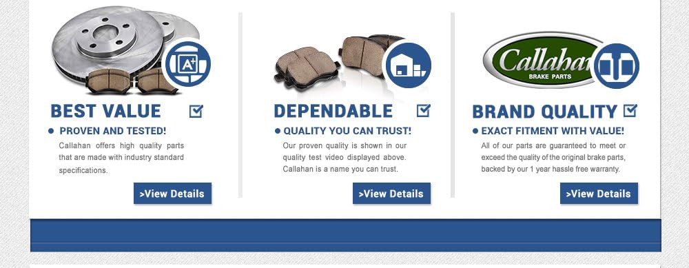 320 mm Front and Rear Brake Rotors and Metallic Brake Pads K533