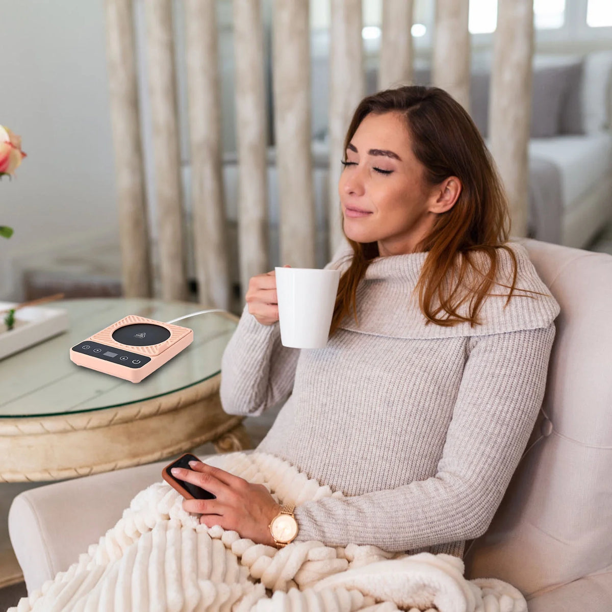 Electric Mug Warmer with 6 Temperature Settings Z5592