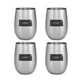 4-Piece 18/8 Stainless Steel 20 oz. Stemless Wine Glass X31509