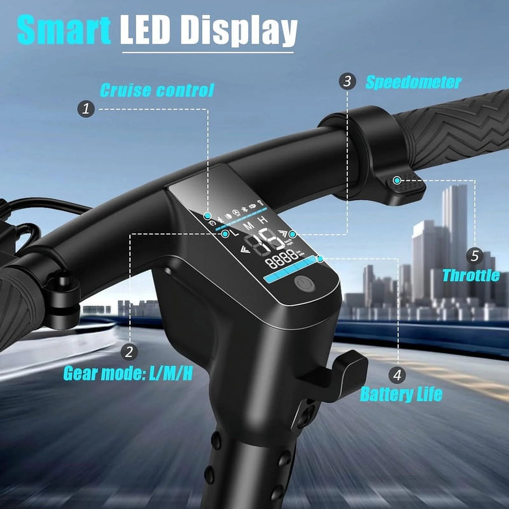 Electric Kick Scooter 300W Motor 8.5 Tires Portable Folding H6930