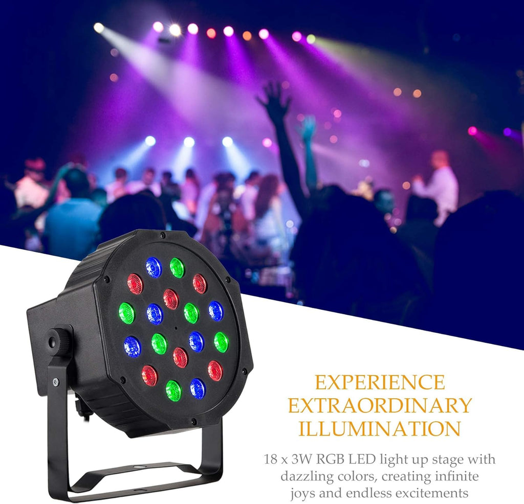 8 pcs RGB Par Can Stage Lights with Remote Z1491