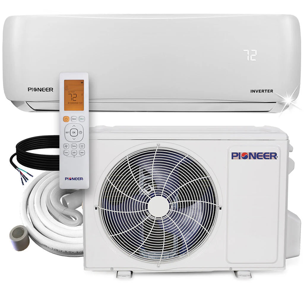9,000 BTU 20.5 SEER 115V Ductless Mini-Split Inverter Air Conditioner Heat Pump System F696