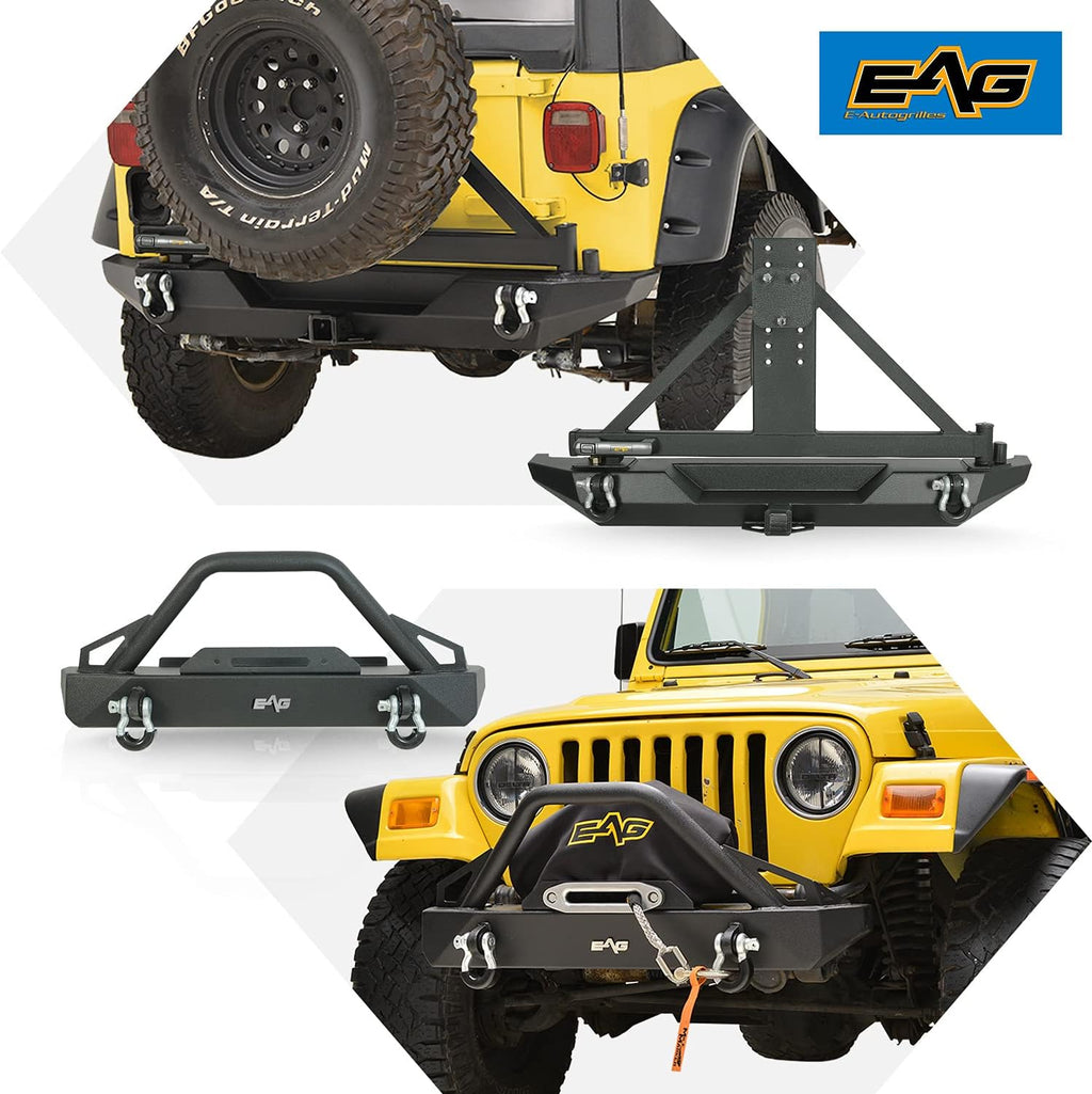 Front and Rear Bumper with Tire Carrier G24078