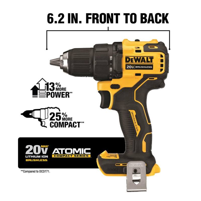Cordless Brushless Compact Drill Impact 2 Tool Combo Kit I86864