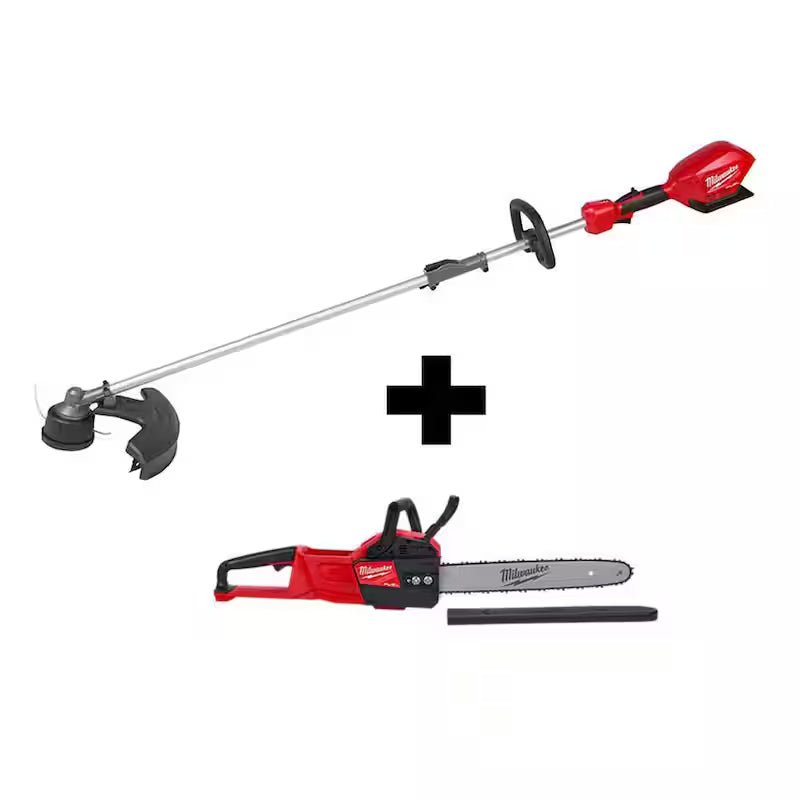 18V Lithium-Ion Cordless Brushless String Trimmer and Chainsaw Combo Kit H21036