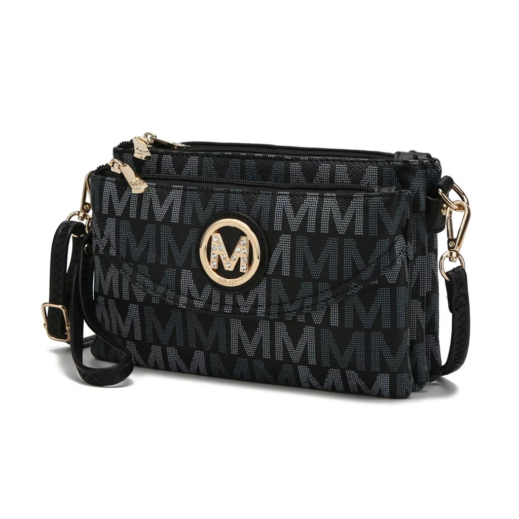 Beige Monogram Crossbody Handbag P1095