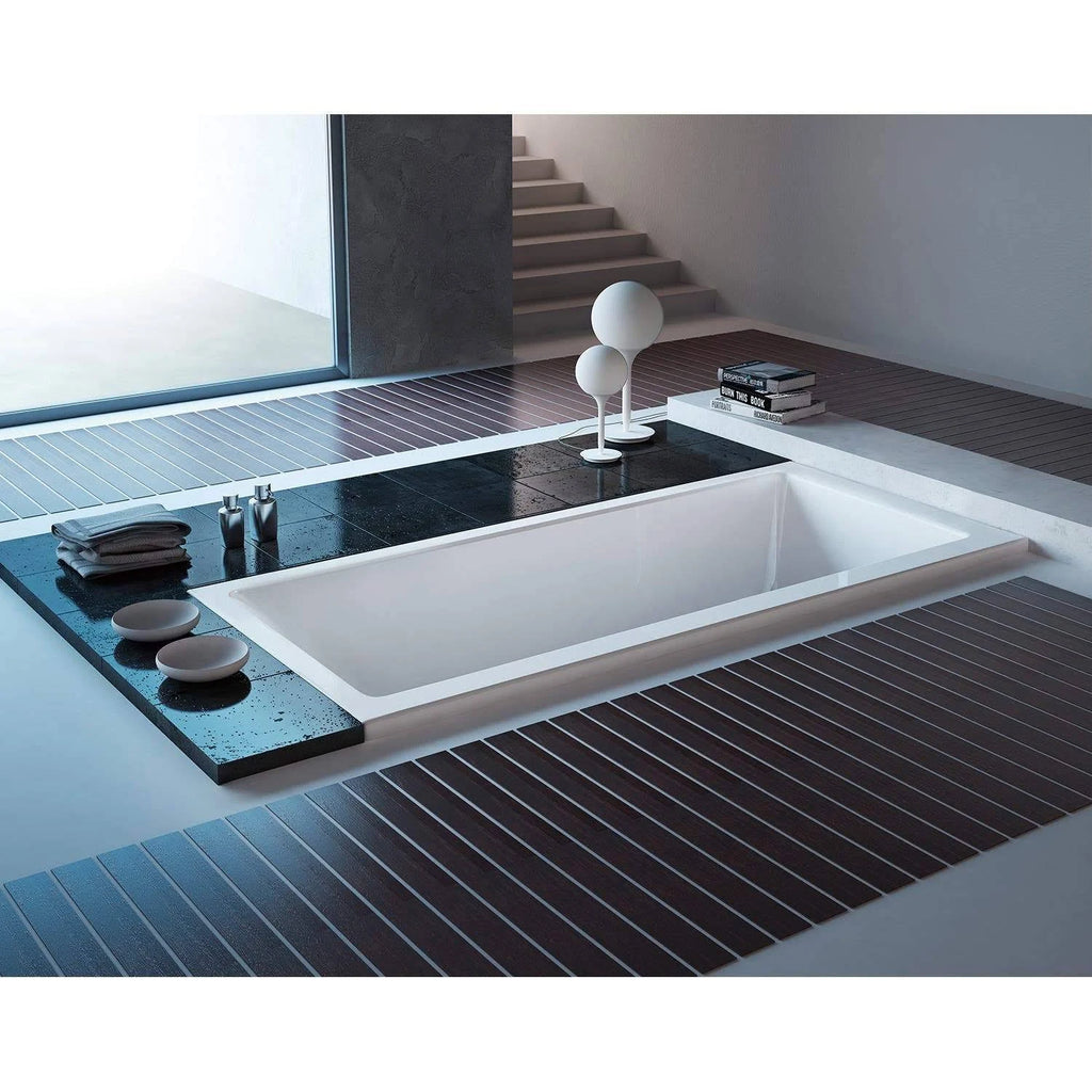 White 59x22 Drop in Acrylic Soaking Tub N310