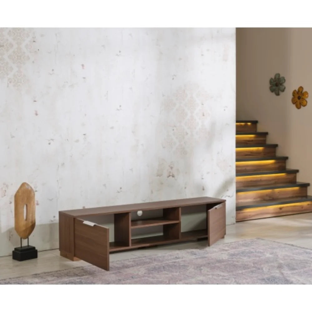 Mid Century Modern White 66 inch Tv Stand S1035