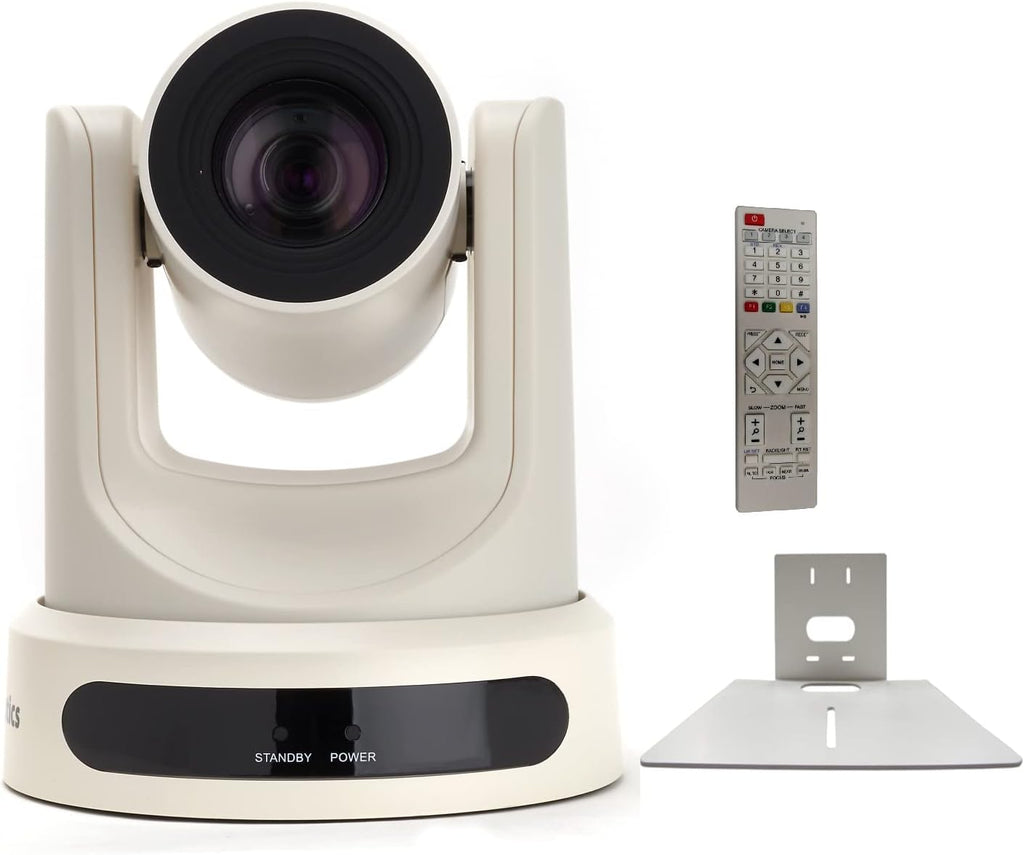 White PTZ Camera with Wall Mount W948