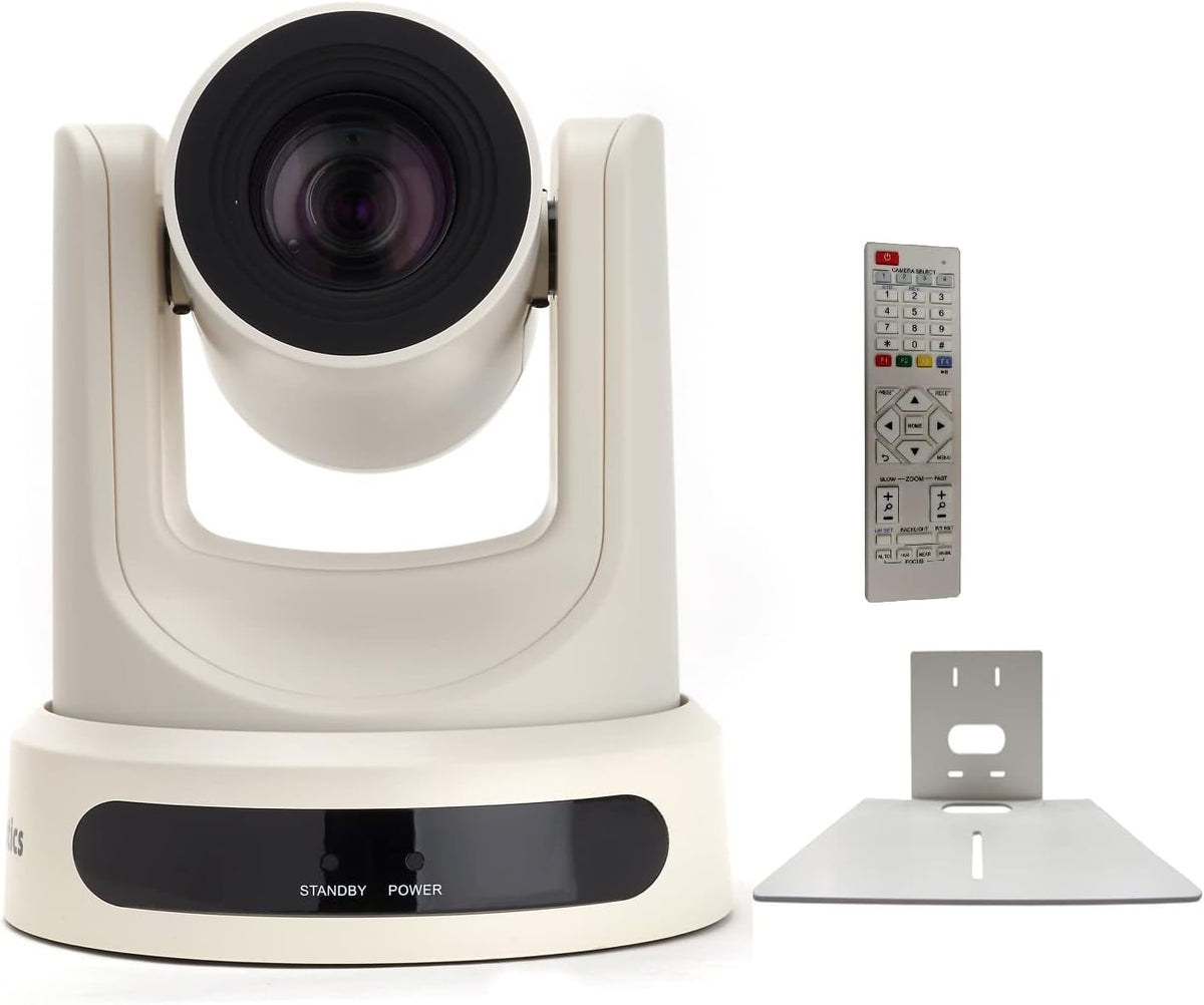 White PTZ Camera with Wall Mount W948