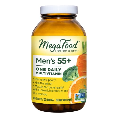 Men's 55+ One Daily Multivitamin with Vitamin B12, Vitamin C, Vitamin D & Zinc, 120 Tabs B8747