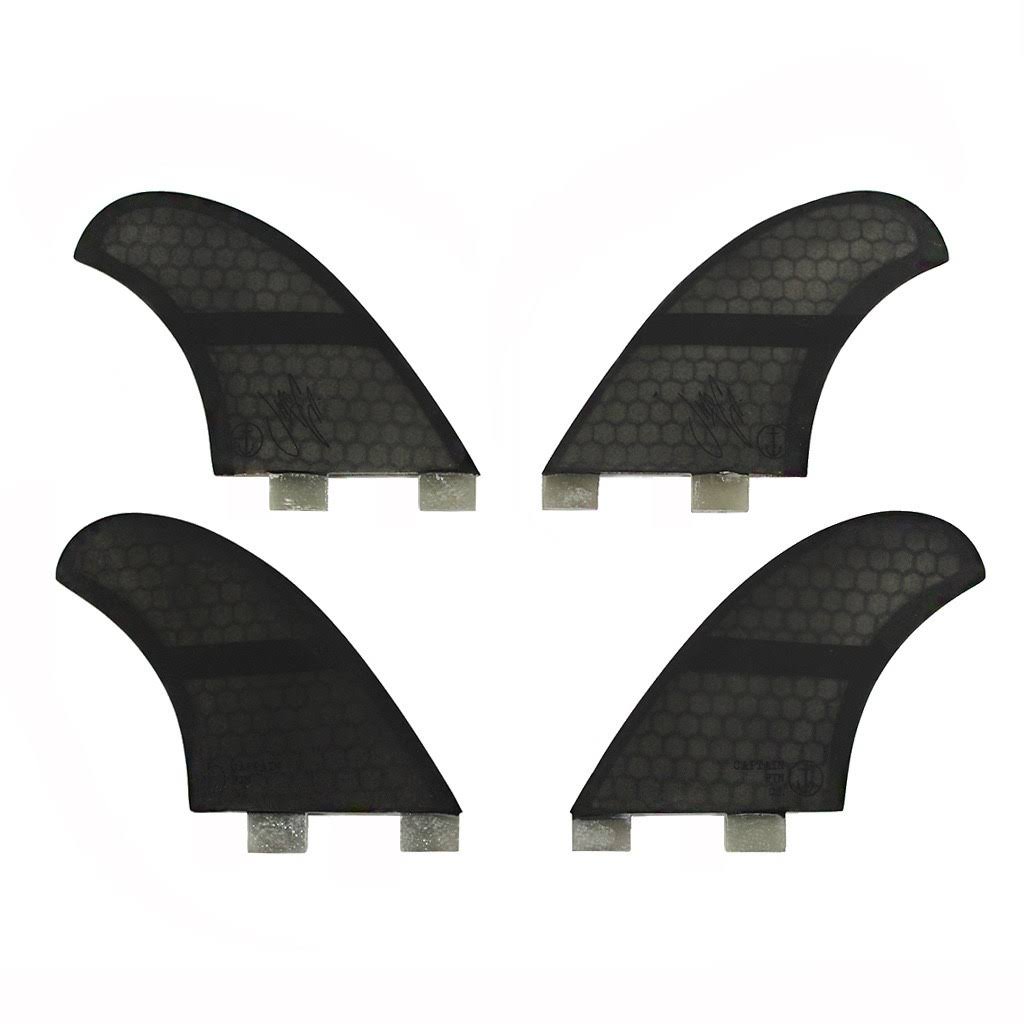 Black Twin Tab Quad Fin W40451