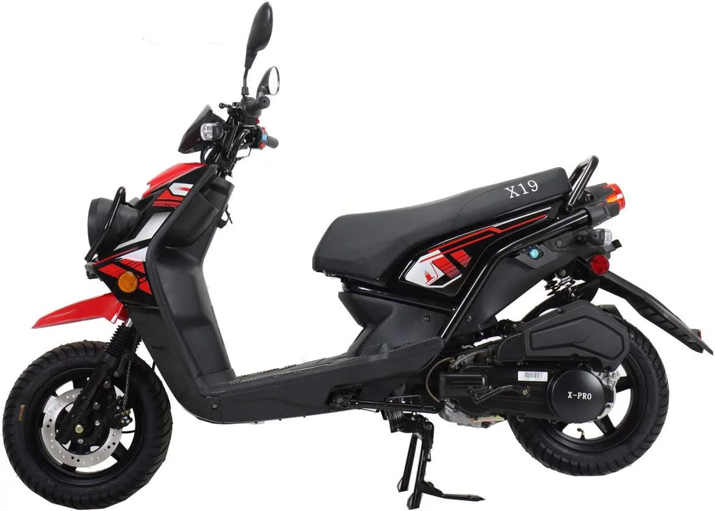 150cc Gas Moped Scooter with 12" Aluminum Wheels E4466