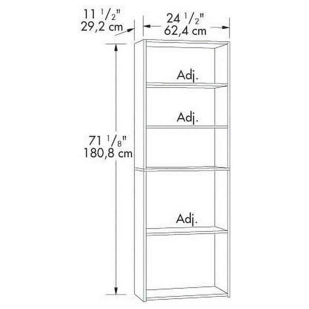 5-Shelf Engineered Wood Bookcase Set of 2 S723672
