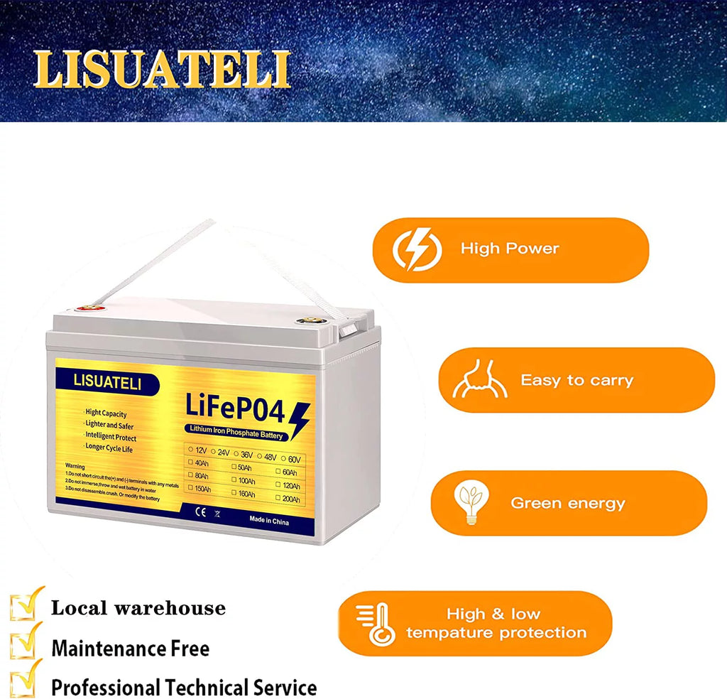 12V 100Ah Lifepo4 Lithium Battery W305653