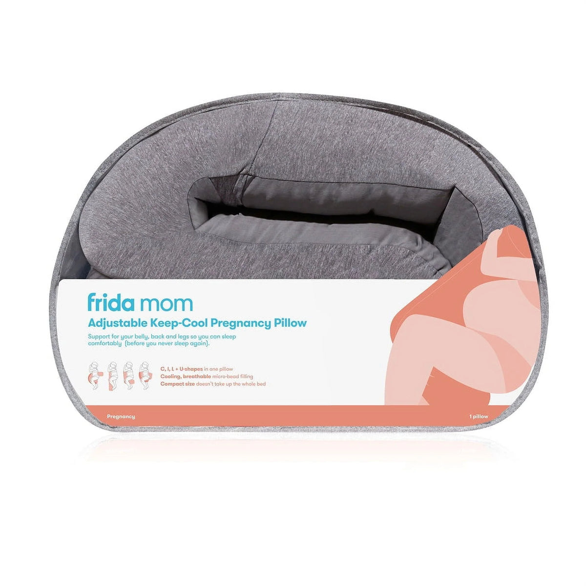 Adjustable Pregnancy Body Pillow with Micro-Bead Filling C317613