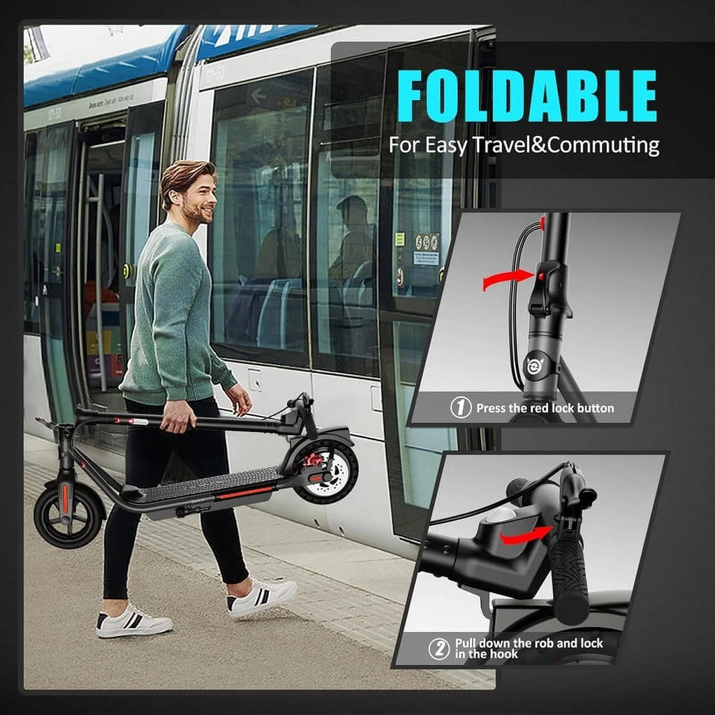 Electric Kick Scooter 300W Motor 8.5 Tires Portable Folding H6930