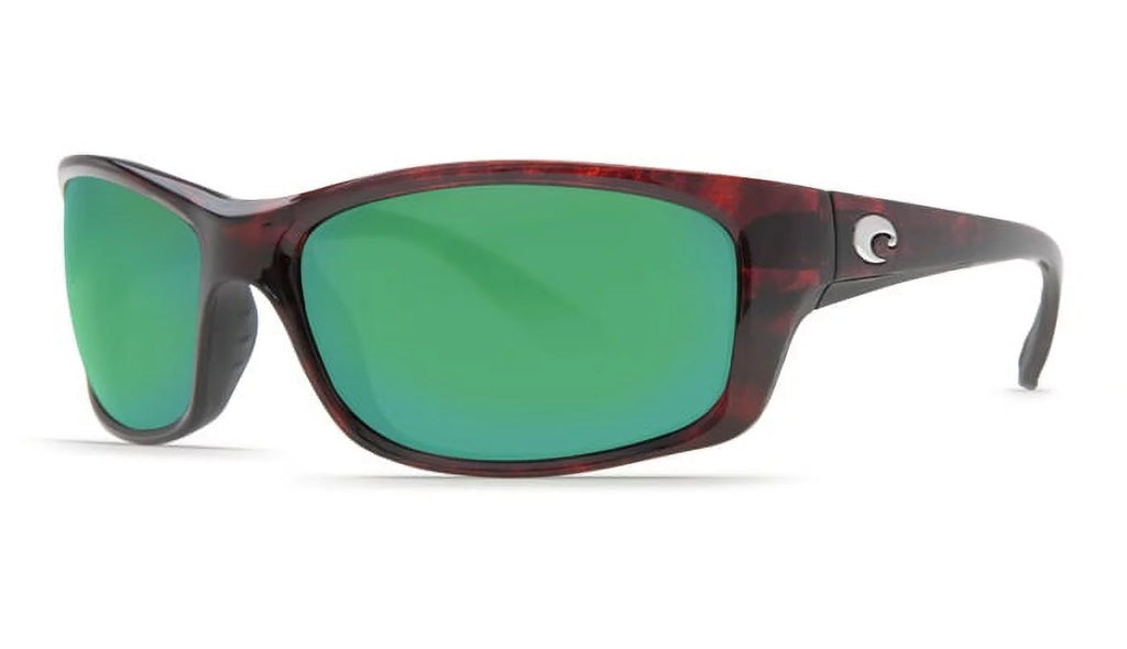 Green Mirror Polarized Glass Rectangular Men's Sunglasses I121037