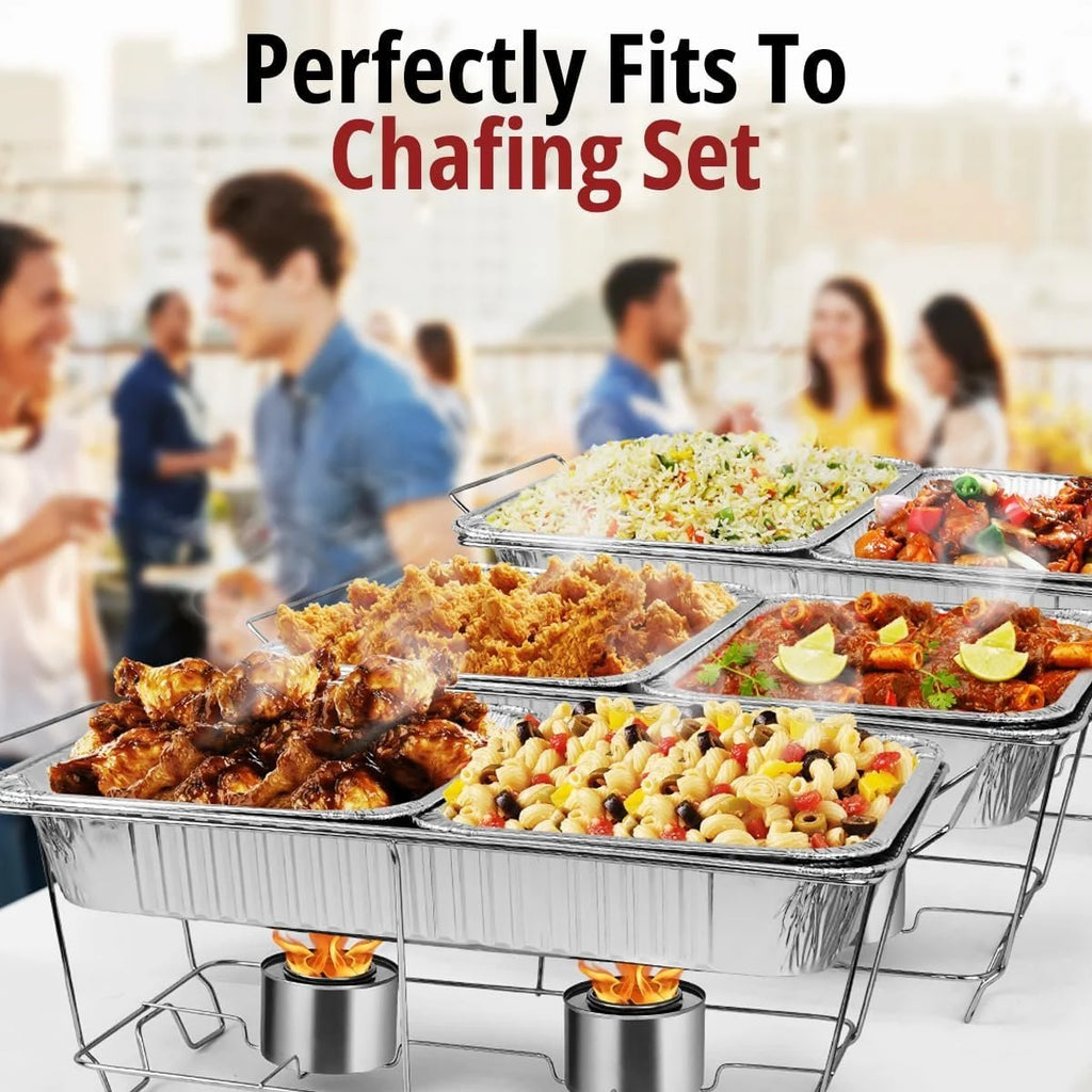 Aluminum Half Size 9x13 Disposable Foil Pans 50 Pack M53505