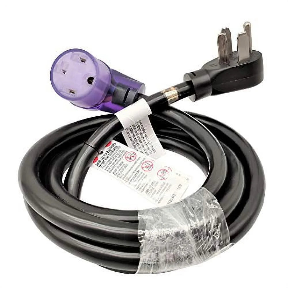 Dryer 4 Prong 30A Extension Cord NEMA 14-30P to 14-30R 10 Feet O432074
