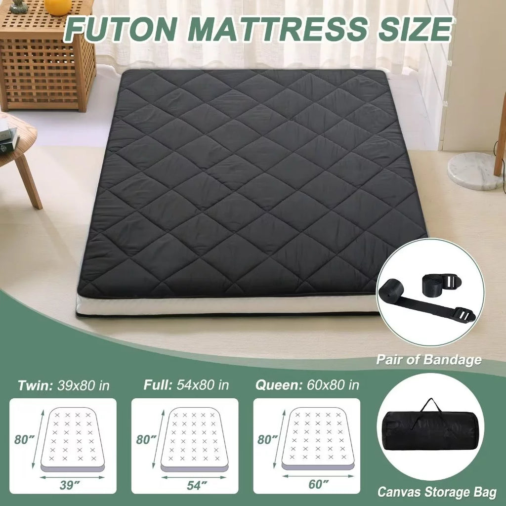 Japanese Floor Mattress 4 Thick Sherpa Fleece Folding Sleeping Pad 80*60 K469