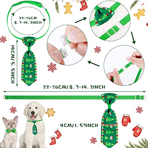 24 Pcs Christmas Dog Bow Ties Collar Set B39046