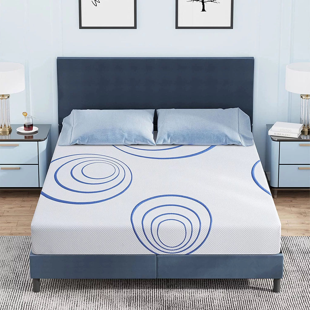King 8 Inch Bamboo Charcoal Gel Memory Foam Mattress U713