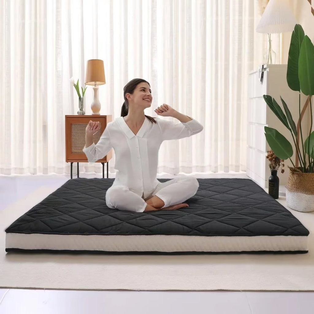 Japanese Floor Mattress 4 Thick Sherpa Fleece Folding Sleeping Pad 80*60 K469