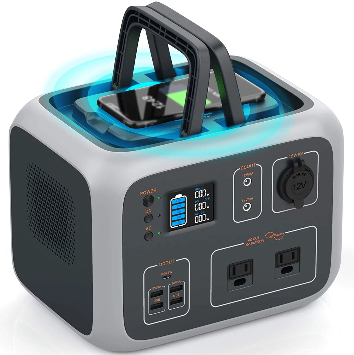 Portable Power Station 96000mAh 298Wh LiFePO4 U908