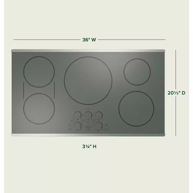 36 in. 5 Elements Induction Cooktop in Stainless Steel M5047