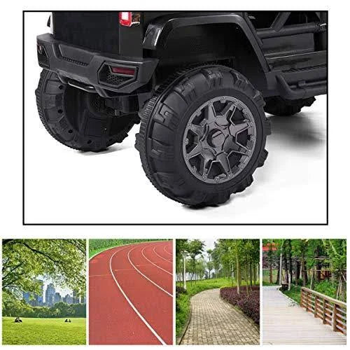 12V Battery Powered Electric Car with Remote Control Black K729814