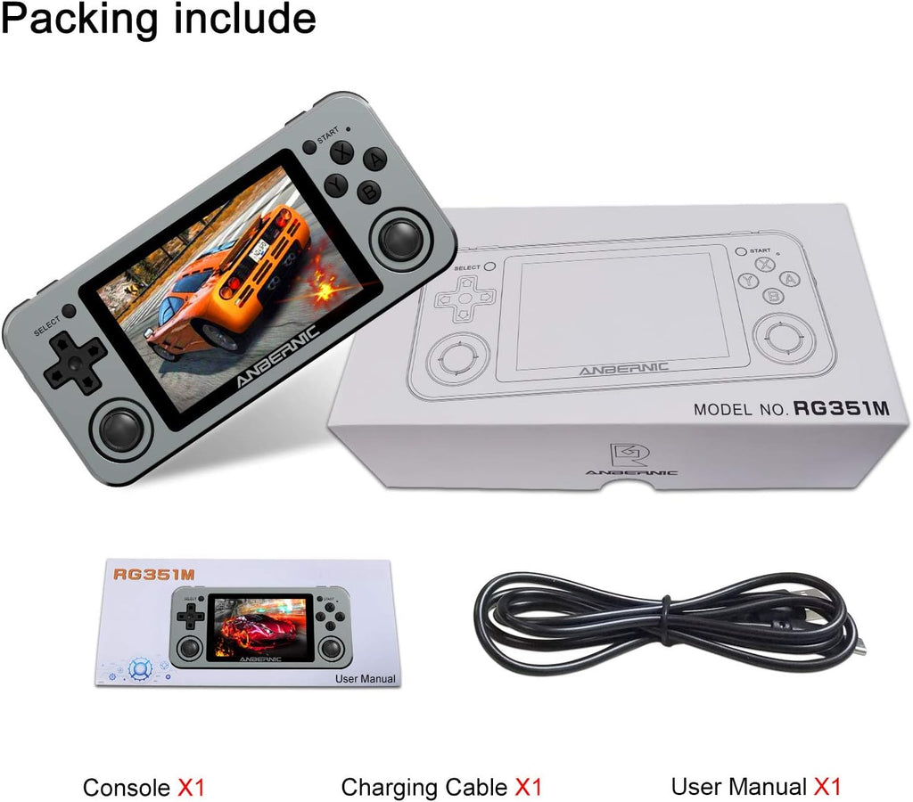 Handheld Game Console with 64G TF Card 3.5 inch IPS Screen C248986