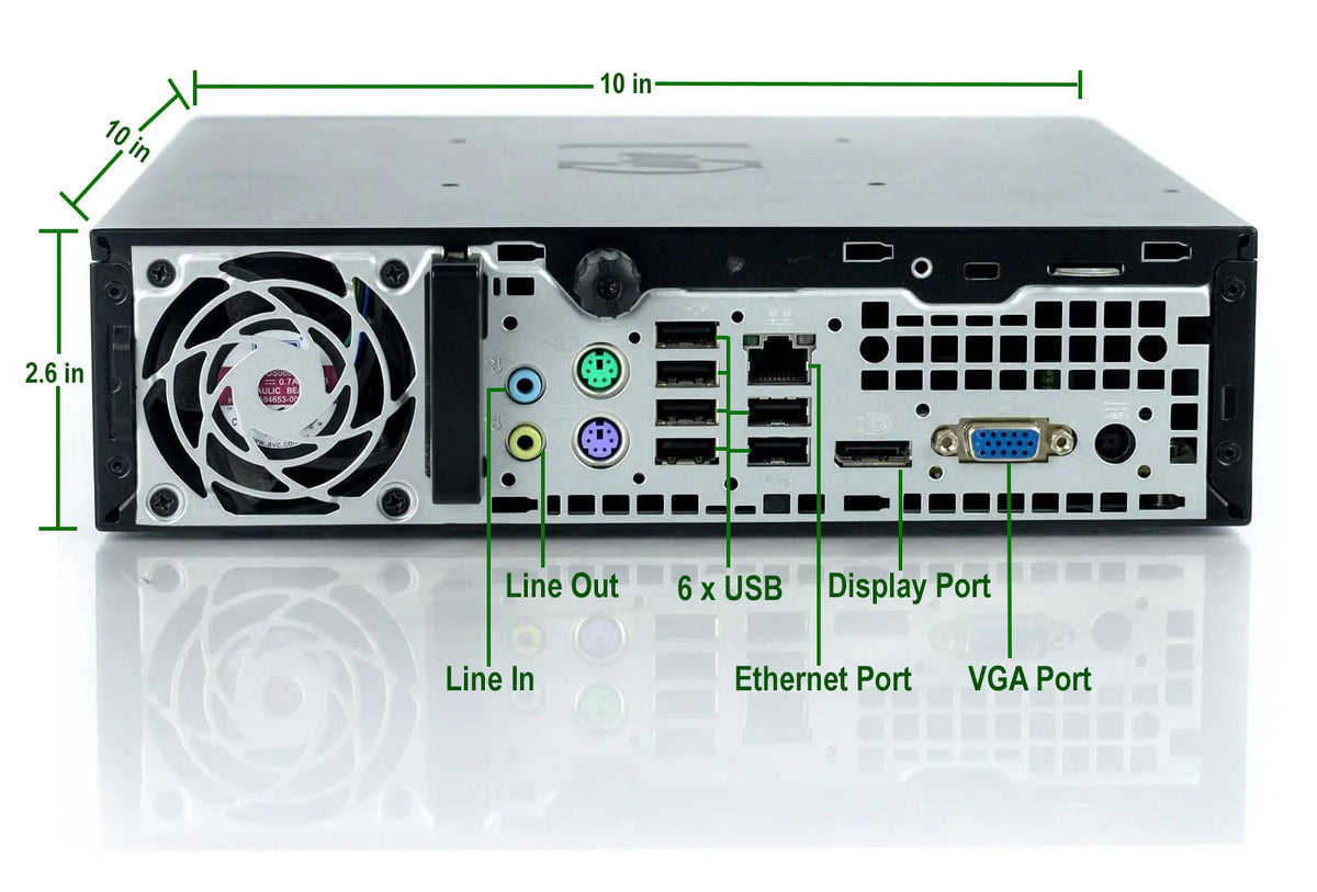 Refurbished Ultra Slim Mini Desktop Core i5 4GB Ram 120GB SSD 500GB HDD V459518