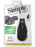 Black 3 Button Key Fobik T86494