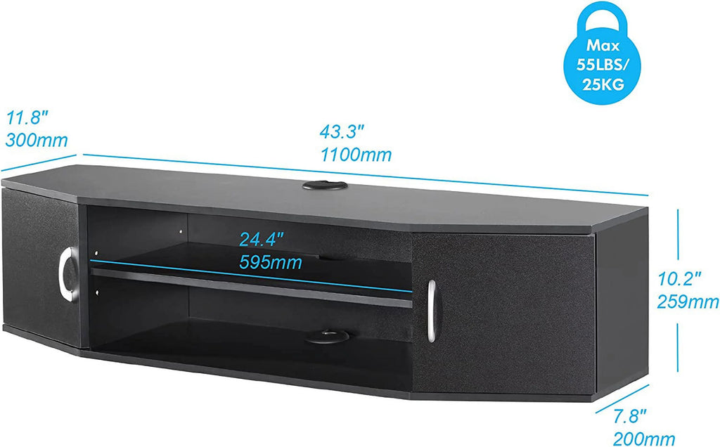 Wall Mounted Floating TV Stand with Storage Cabinets N8086