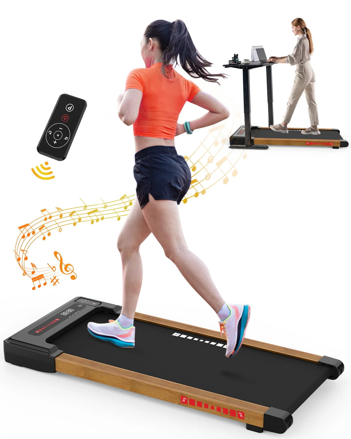 Electric Treadmill 2.5HP Portable Walking Machine with Bluetooth H590