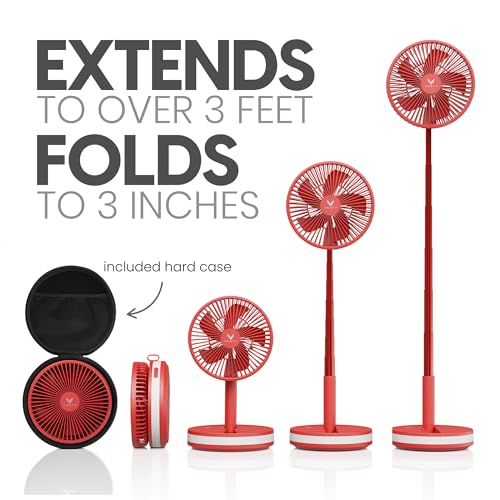 Portable Wireless Battery Operated Fan with Carry Case C99336
