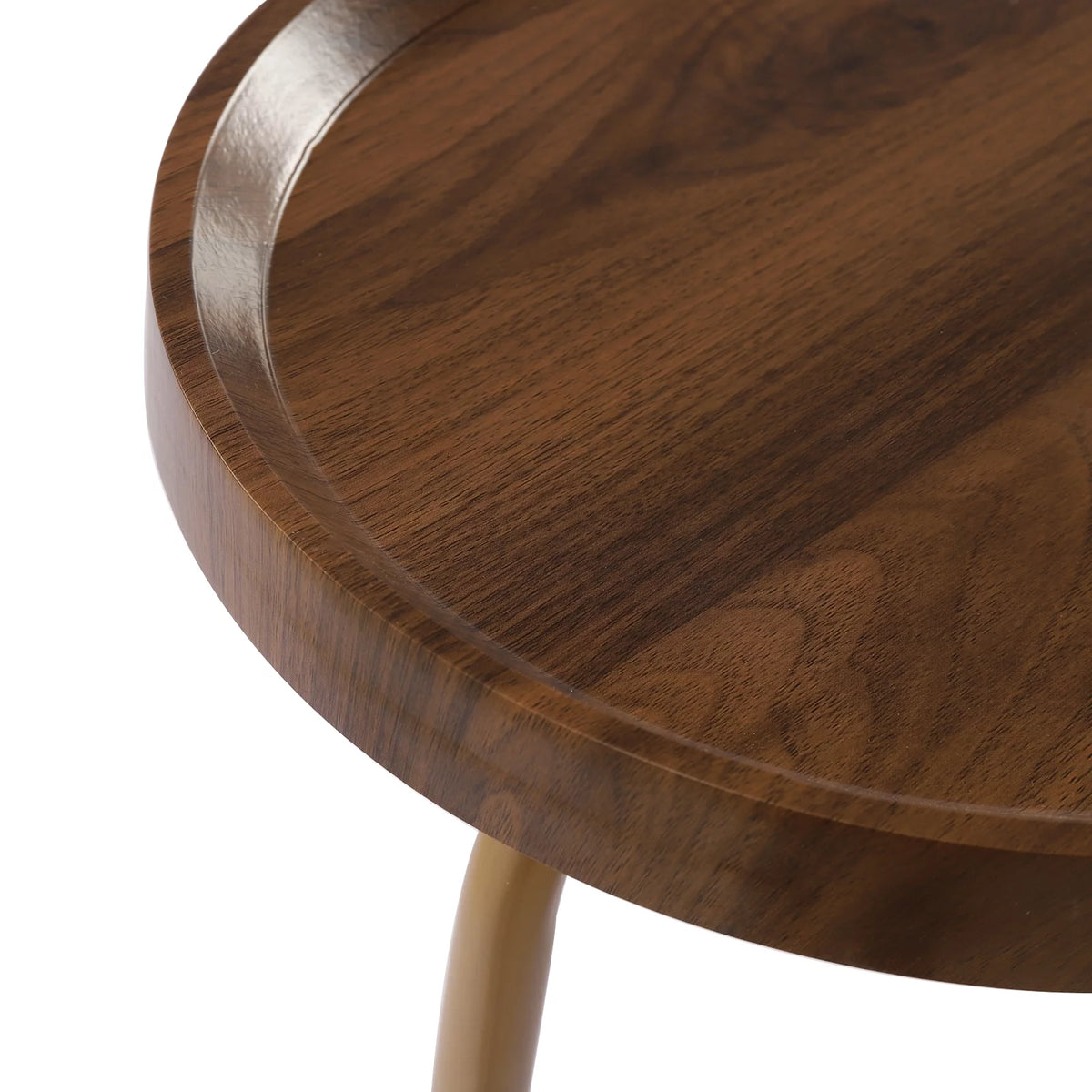 C-shaped Walnut End Table X339598