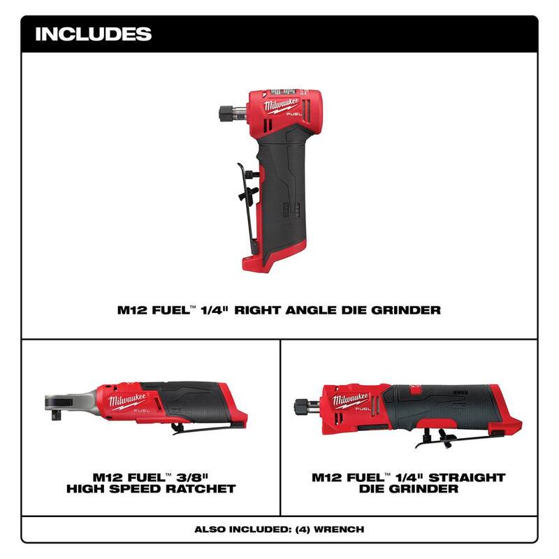 12V Lithium-Ion 3/8 in. Ratchet and 1/4 in. Die Grinder P720