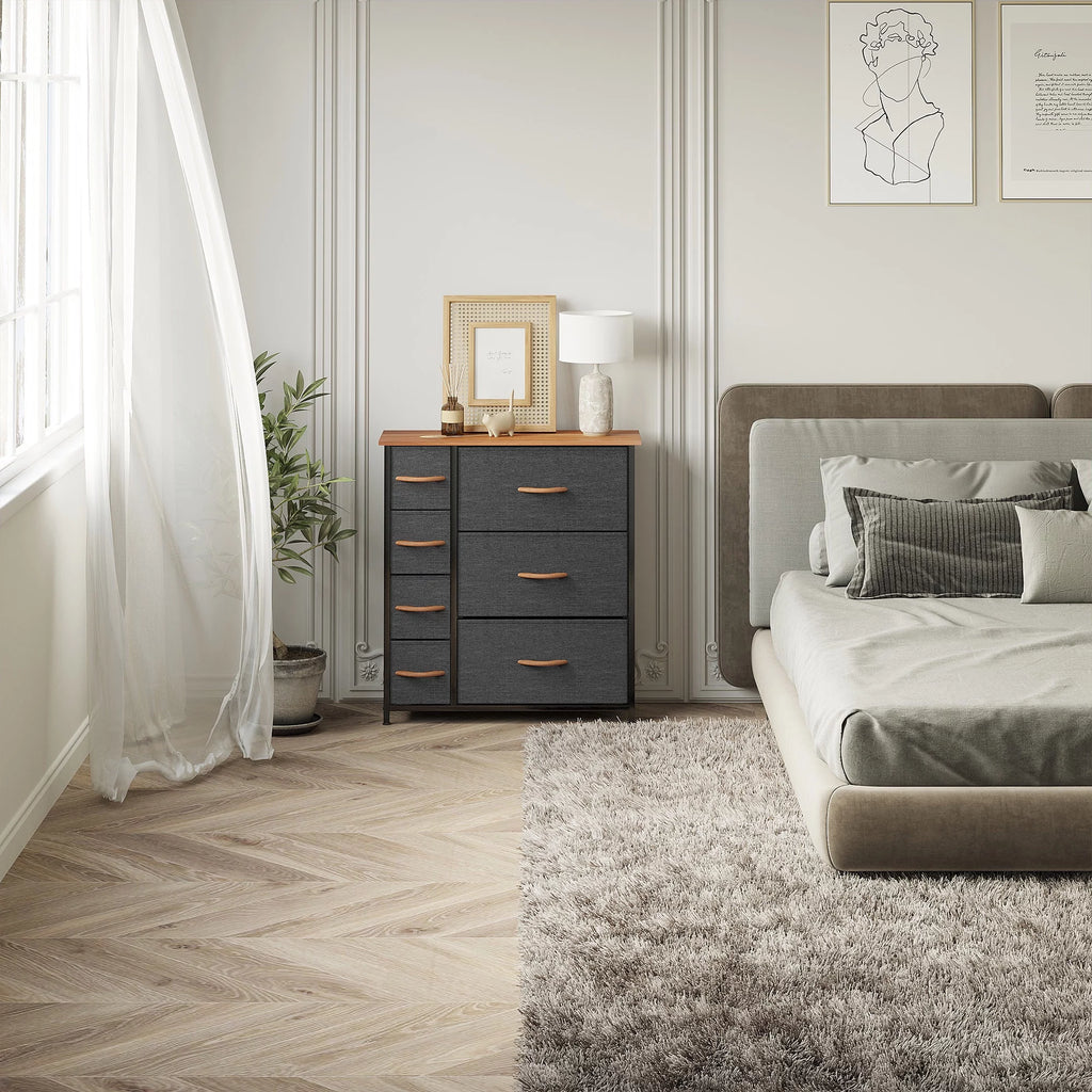 Grey 7 Drawer Storage Dresser U42246