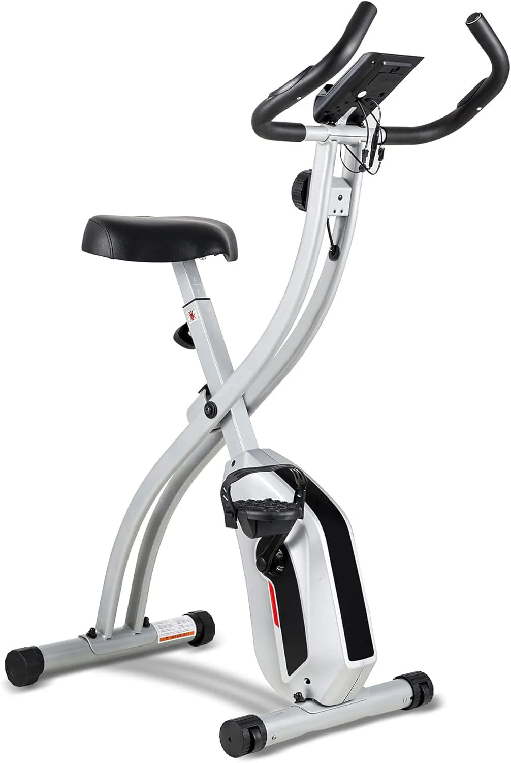 Folding Stationary Exercise Bike with LCD Monitor S989