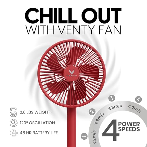 Portable Wireless Battery Operated Fan with Carry Case C99336
