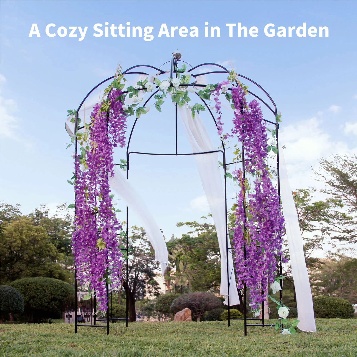 Iron Birdcage-Shaped Metal Garden Arch G767208