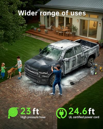 Electric Pressure Washer with 4 Quick Connect Nozzles S207