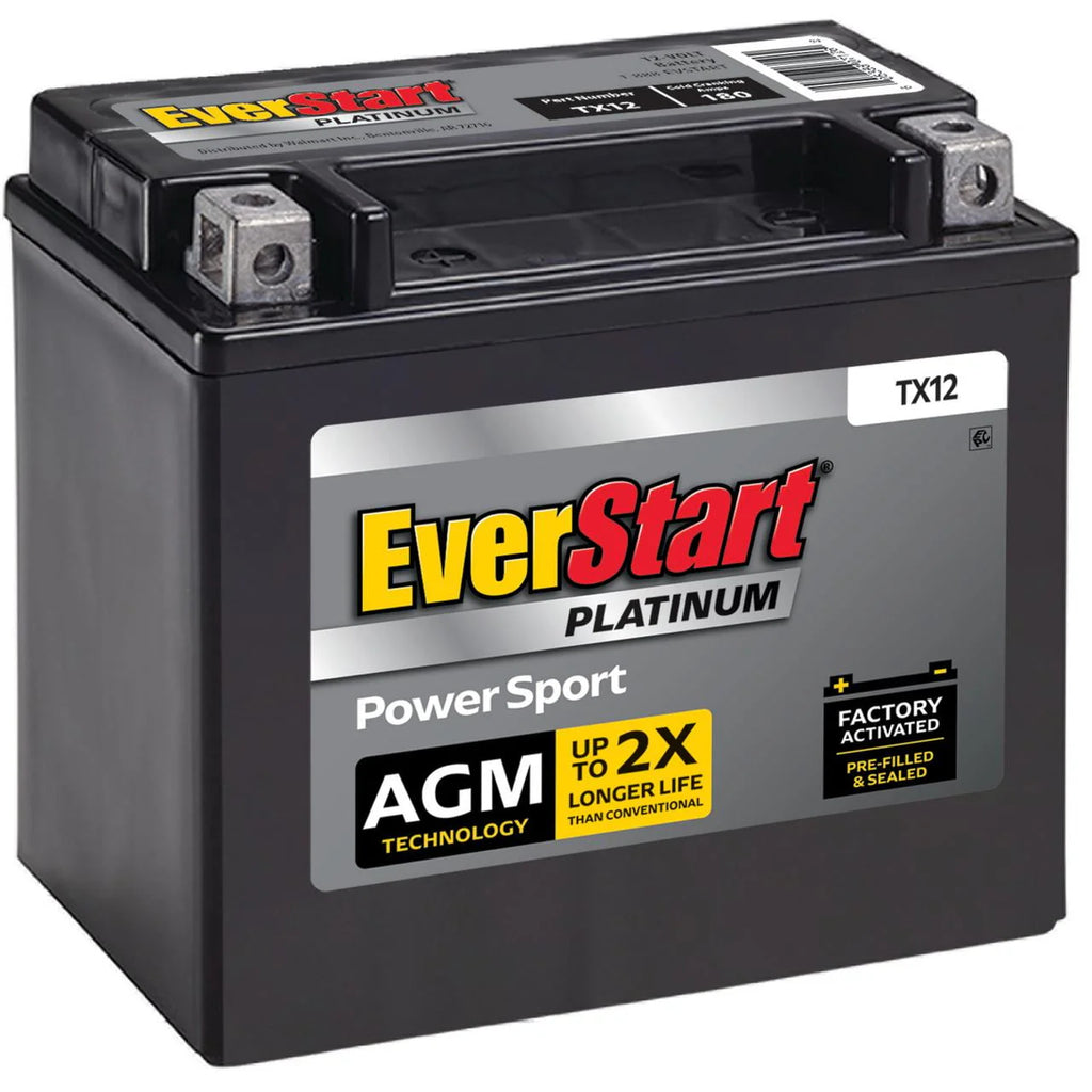 AGM PowerSport Battery Group Size TX12 12 Volt 180 CCA I81430