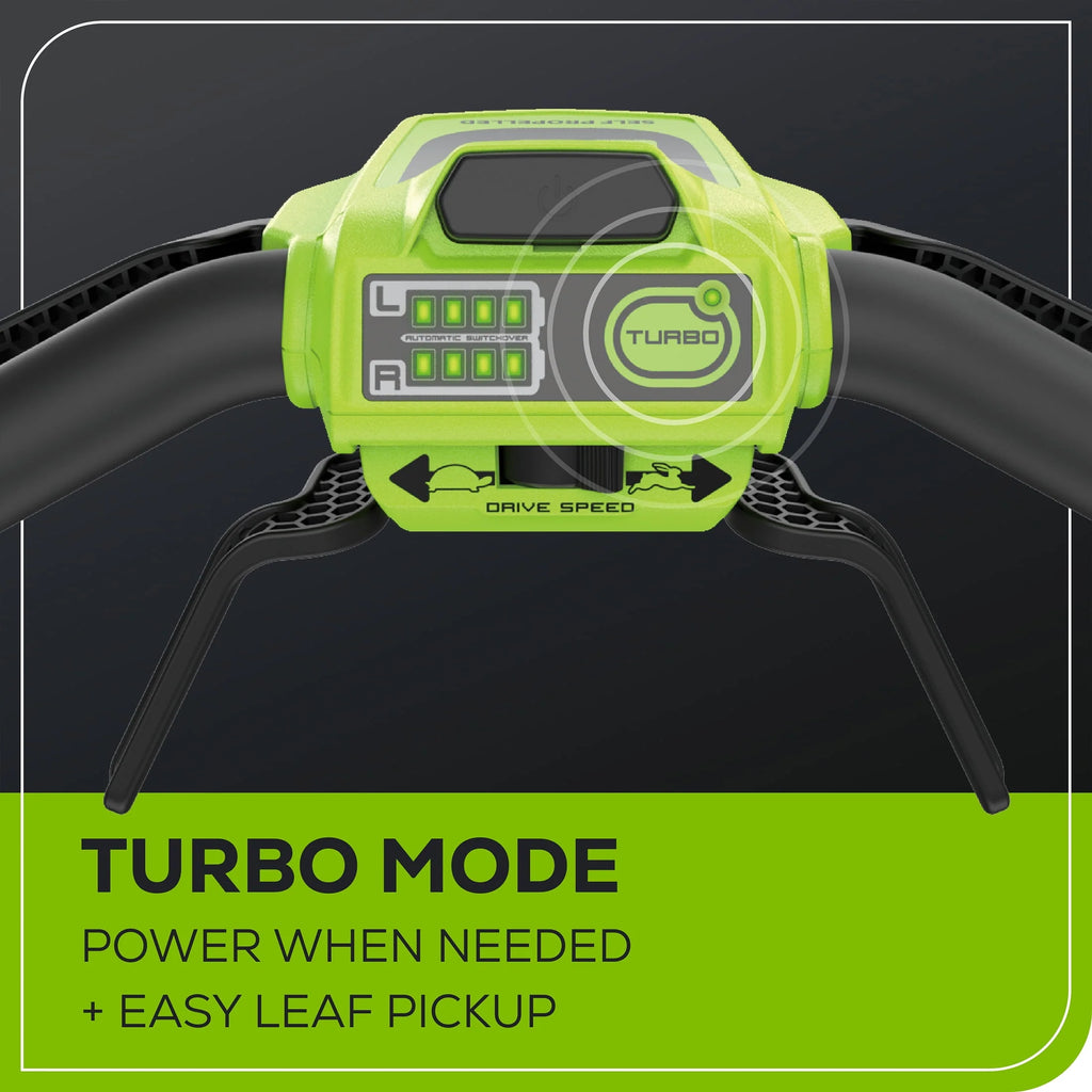 60V 21” Self-Propelled Lawn Mower with 5.0 Ah Batteries & Rapid Charger V834277