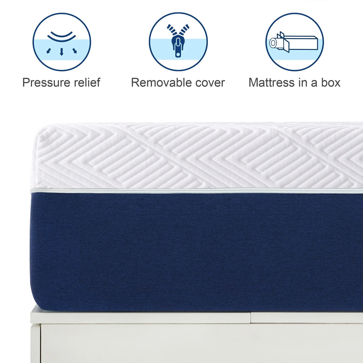Twin 10 Gel Memory Foam Mattress R196285