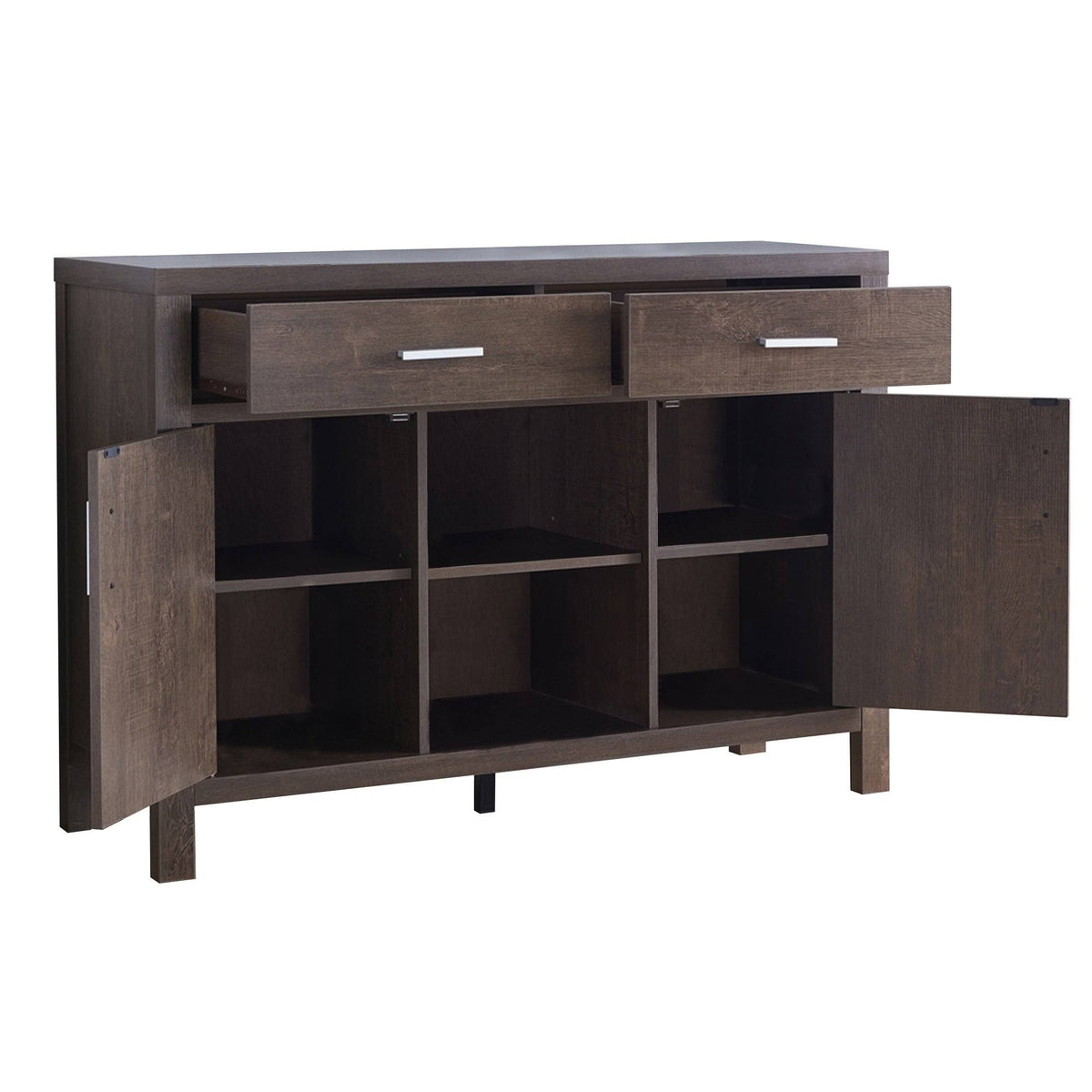 Wooden Buffet with 2 Drawers and 2 Door Cabinets C871