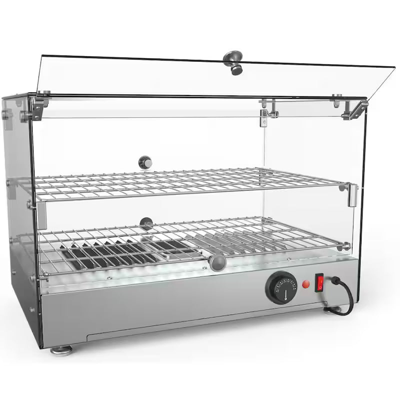 Countertop Commercial Food Warmer Display Case in Stainless Steel C5861
